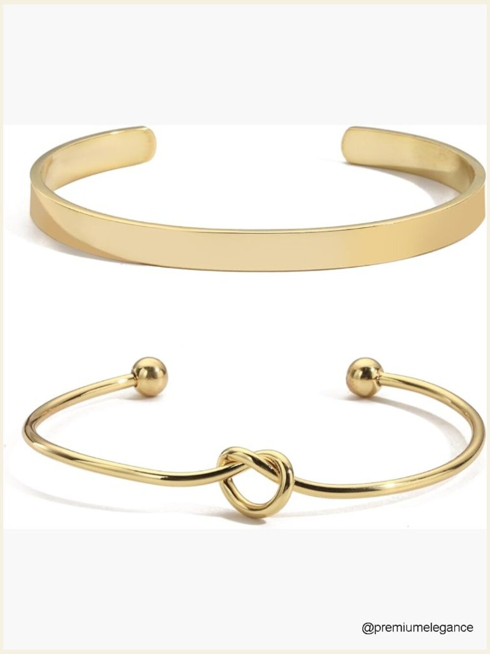 Layered Chunky Cuff Bracelet Set - Knot Cross Bowknot Jewelry